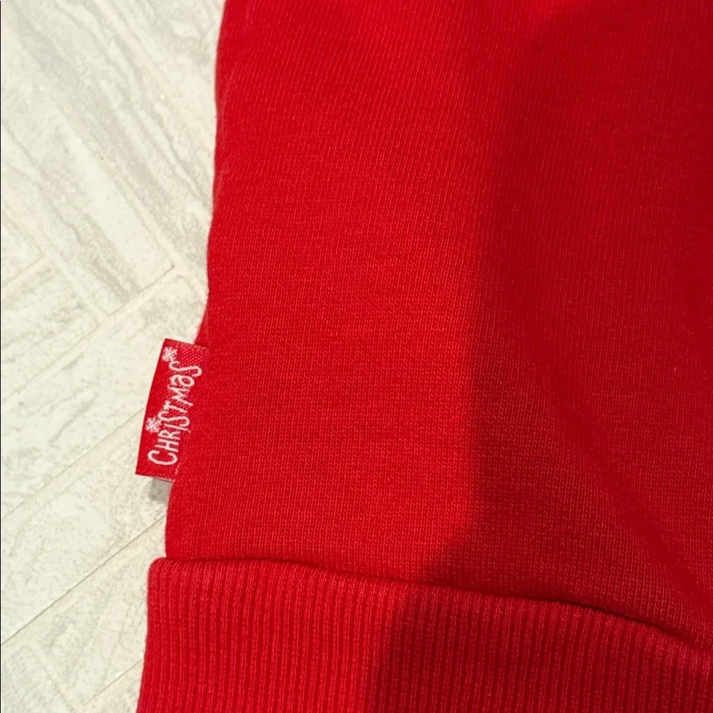 Boboli Red Reindeer Kids Hoodie sweatshirt, size 8